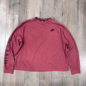 Nike Air Burgundy Long Sleeve Shirt